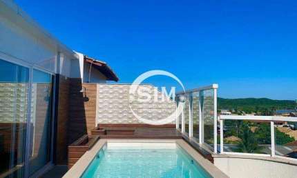 Cobertura com 3 dormitórios à venda, 180 m² por R$ 1.900.000,00 - Passagem - Cabo Frio/RJ