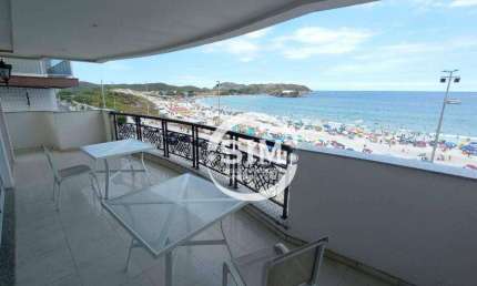 Apartamento com 3 dormitórios para alugar, 188 m² por R$ 12.000,00/mês - Praia do Forte - Cabo Frio/RJ