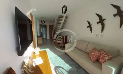 Cobertura com 1 dormitório à venda, 74 m² por R$ 550.000 - Braga - Cabo Frio/RJ
