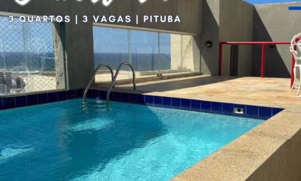 COBERTURA A VENDA NA PITUBA | AMPLA | INFRAESTRUTURA DE LAZER