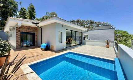 Casa térrea, nova e moderna com 3 dormitórios à venda, 321 m² por R$ 2.300.000 - Granja Viana - Reserva do Vianna - Cotia/SP