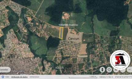 40.000m2 Escriturado aos fundos do Residencial Cancun
