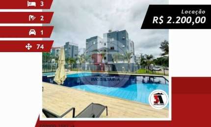 Apartamento com 3 quartos para alugar na Avenida Prefeito Chiquilito Erse, 5064, Nova Esperança, Porto Velho