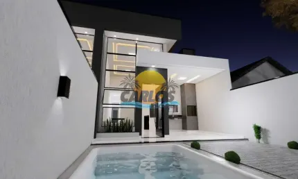 Casa com 3 quartos à venda na nossa senhora do rocio, 78, santa terezinha, pontal do paraná por r$ 530.000