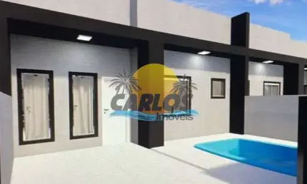 Casa com 3 quartos à venda na max roesner, 100, balneário caravelas, matinhos por r$ 460.000