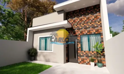 Casa com 2 quartos à venda na anapolis, 130, balneário gaivotas, matinhos por r$ 280.000