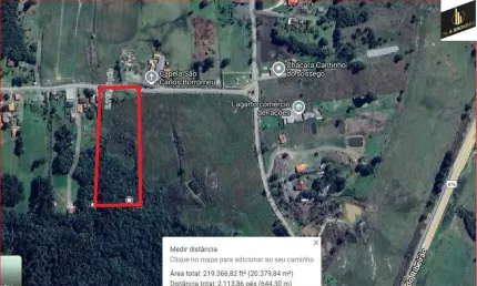 20.000m2/frente capela sao carlos barromeu/ideal inivestidor