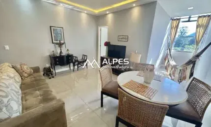 Lindo apartamento mobiliado no bairro do alto, próximo ao comercio local.