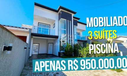 Sobrado com 3 dormitórios à venda, 136 m² por R$ 950.000,00 - Brejatuba - Guaratuba/PR
