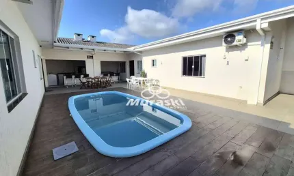 Casa com 4 dormitórios para alugar, 225 m² por diária - Nereidas - Guaratuba/PR