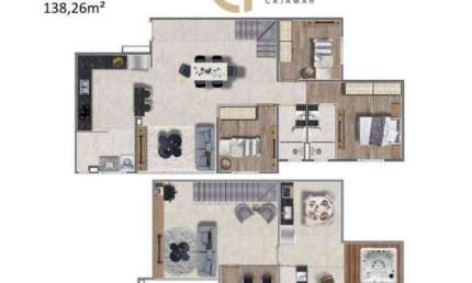 Apartamento com 4 dormitórios à venda, 138 m² por R$ 1.204.677,85 - Polvilho - Cajamar/SP