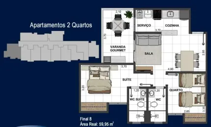 Spazio residence club – modernidade e conforto no coração de são mateus! apartamento 2 quarto à venda.