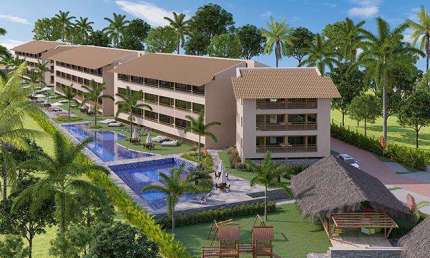 Flat com 1 quarto à venda na Carneiros Atlântico, Estrada Praia Dos Carneiros, Praia Dos Carneiros, Tamandaré