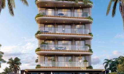 Flat com 1 quarto à venda na Avenida João Maurício, 781, Manaíra, João Pessoa, 21 m2 por R$ 528.000