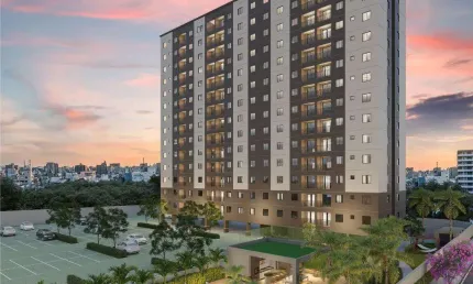 Apartamento com 3 quartos à venda na Rua Elizeu Oriá, 674, Lagoa Sapiranga (Coité), Fortaleza, 60 m2 por R$ 422.129