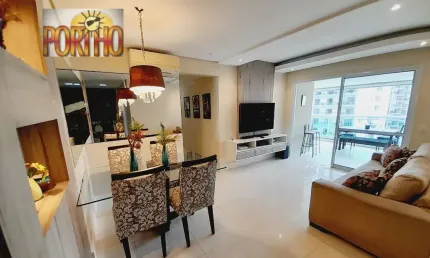 Apartamento Varanda Gourmet em Pitangueiras - 3 Dormitórios sendo 1 Suíte
