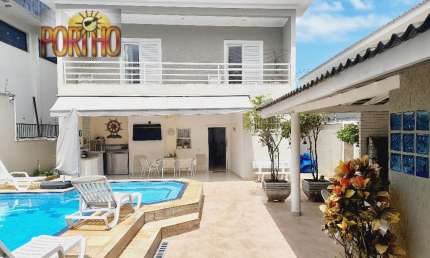 Maravilhosa Casa na Enseada Frente Total ao Mar!!! 6 Dormitórios