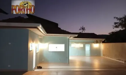 Casa térrea  reformada na praia do guaiúba sendo 2 suítes - guarujá