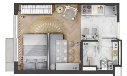 Loft com 1 quarto à venda na Avenida Coronel Lucas de Oliveira, Petrópolis, Porto Alegre