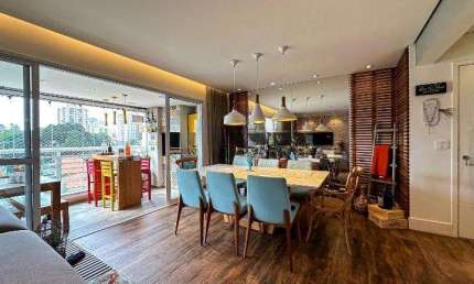 Apartamento de 130 m&#178; &#224; venda em condomínio clube, com varanda gourmet, tr&#234;s suítes, porteira fechada, muito bem localizado no Baeta Neves SBC