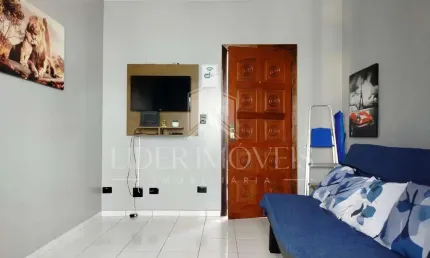 Apartamento 1 dormitório para venda em praia grande, caiçara, 1 dormitório, 1 banheiro, 1 vaga