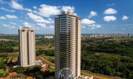 Venda de luxuoso apartamento de 4 suítes , andar alto , no Jardim Ilhas do Sul, Ribeirao Preto-SP: 376m², 3 salas e 5 vagas de garagem.