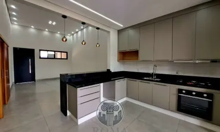 Casa de alto padrão em condomínio na Reserva Sant Ana, Ribeirão Preto-SP: 3 quartos, 3 suítes, 2 salas, 5 banheiros, 4 vagas, 150m².