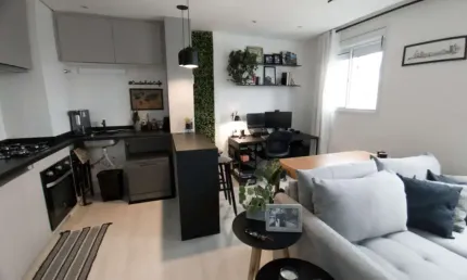 Sensacional apartamento tipo para venda em Jardim  Marajoara com 1 quarto, sendo 1 suíte, 34m²