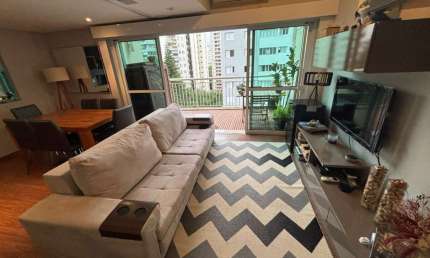 Confortável apartamento tipo para venda em Vila Nova Conceição com 2 quartos, 74m²