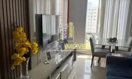Apartamento completo, porteira fechada com móveis e Eletros andar alto de 2/4 em condomínio fechado
