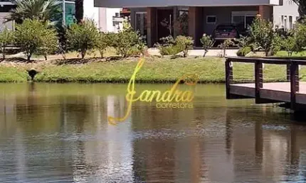 Casa no condomínio malibu beira lago com piscina mobiliada e decorada