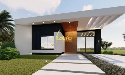Casa térrea nova  com 04 suites condominio fechado com mobília fixa