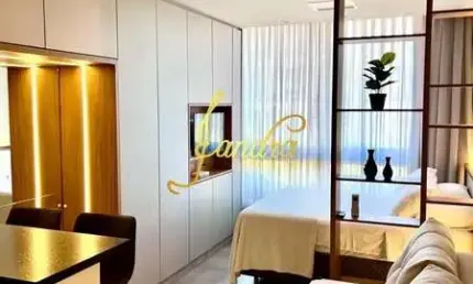 Apartamento loft(jk) com box e infra mobiliado e decorado