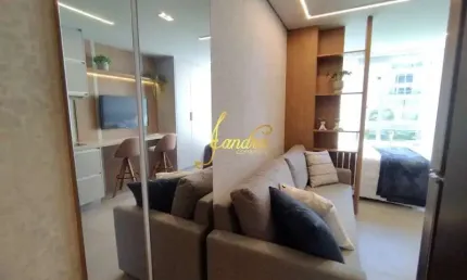 Apartamento loft(jk) com box e infra mobiliado e decorado