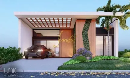 Casa térrea beira de lago, com infra e a lagoa com 4 suites