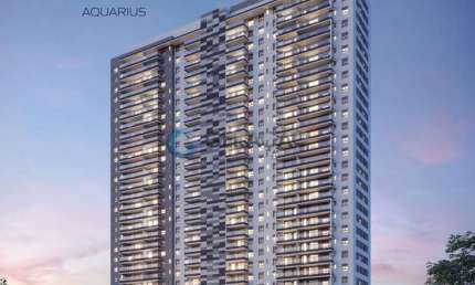 Apartamento Quadria com 1 dormitório com 45 m2 e 1 vaga de garagem no Jardim Aquarius
