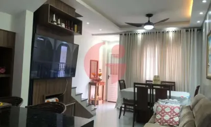 Casa/sobrado mobiliado para venda com 2 quartos e 2 vagas de garagem com 86m² - Caraguatatuba SP