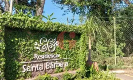 Terreno em condomínio fechado de 1000,00m² - recanto santa barbara