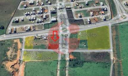Terreno plano para venda com 1.077 m² no Bairro da Floresta