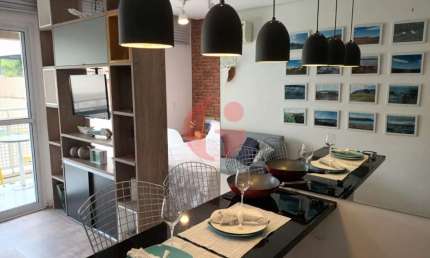 Apartamento mobiliado para locação com 01 quarto e 01 vaga de garagem - 37m² no Centro SJC