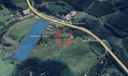Área à venda de 80.000 m² - Jambeiro/SP - ZDE04 - Rodovia dos Tamoios (SP-099)