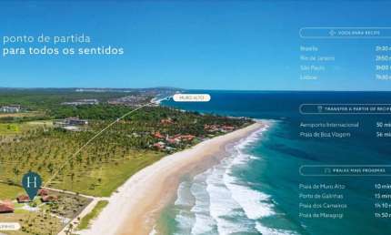 Excelente apartamento com 3 quartos na praia do Cupe - Ipojuca - PE