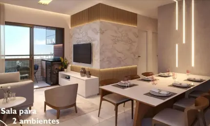 Apartamento excelente localização com 3 quartos em Zumbi - Recife - PE