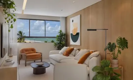 Excelente apartamento 2 quartos a beira-mar de Piedade / PE