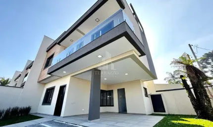 Tríplex alto padrão com 3 suítes e terraço gourmet – são josé dos pinhais