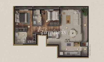 Apartamento à venda, 2 quartos sendo 2 suítes, 1 vaga, Ed. Moradas Atalaia, Bairro Fazenda, Itajaí-SC