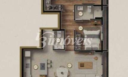 Apartamento à venda, 2 quartos sendo 2 suítes, 1 vaga, Ed. Moradas Atalaia, Bairro Fazenda, Itajaí-SC