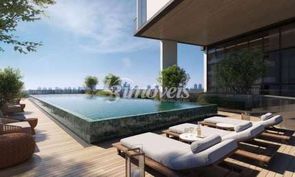 Apartamento Studio à venda, vista mar definitiva, 1 quarto, 1 vaga, Ed. Lotisa Downtown, Centro, Itajaí-SC