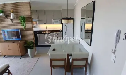 Apartamento para Locação Anual, Mobiliado e Decorado, Novo, 64 m² privativos, 2 quartos, 1 banheiro, 1 vaga de garagem, Bairro São Vivente, Itajaí-SC.