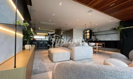 Apartamento à venda, 3 suítes, 3 vagas, mobiliado e equipado, com vista mar definitiva, Residencial Marechiaro, Bairro Centro, Itajaí-SC